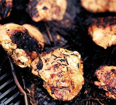Spiced smoky barbecued chicken