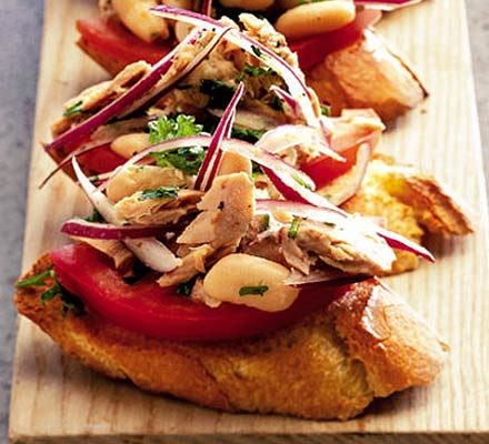 Tuna and Bean Toasts