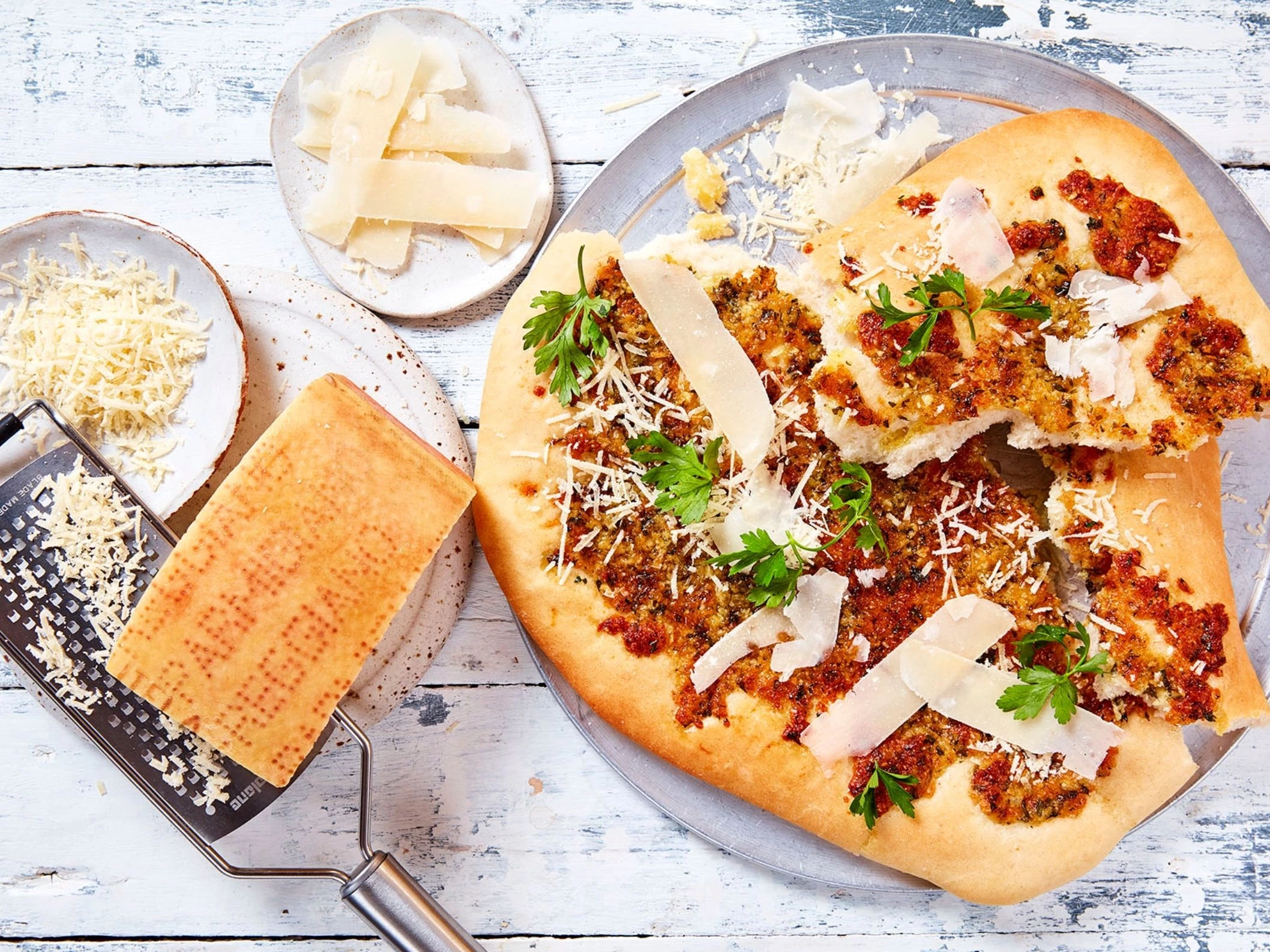 Parmigiano Reggiano Garlic and Parsley Tear and Share Flatbread