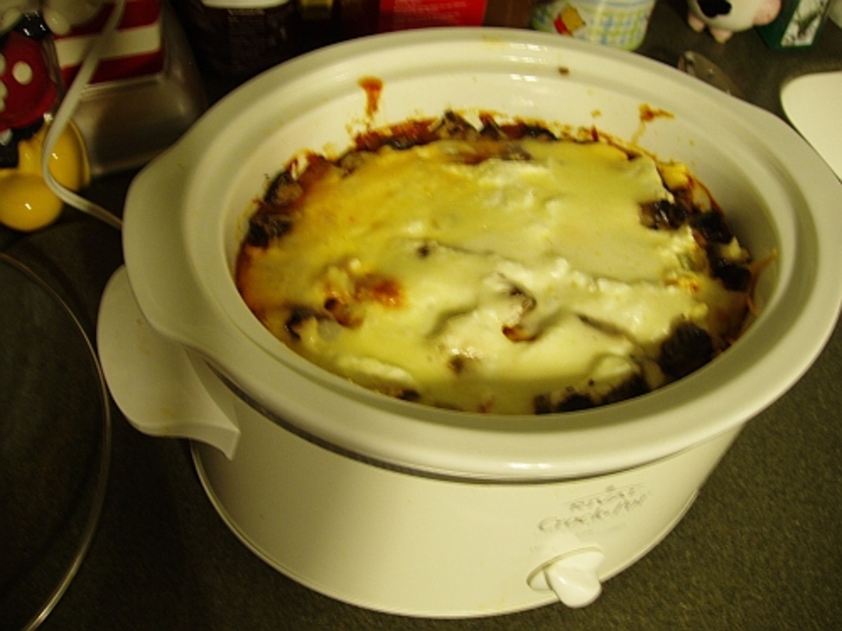 Cheesy Crockpot Lasagna