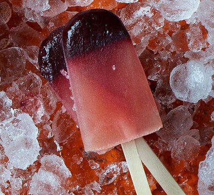 Cider and Blackberry Ice Lollies