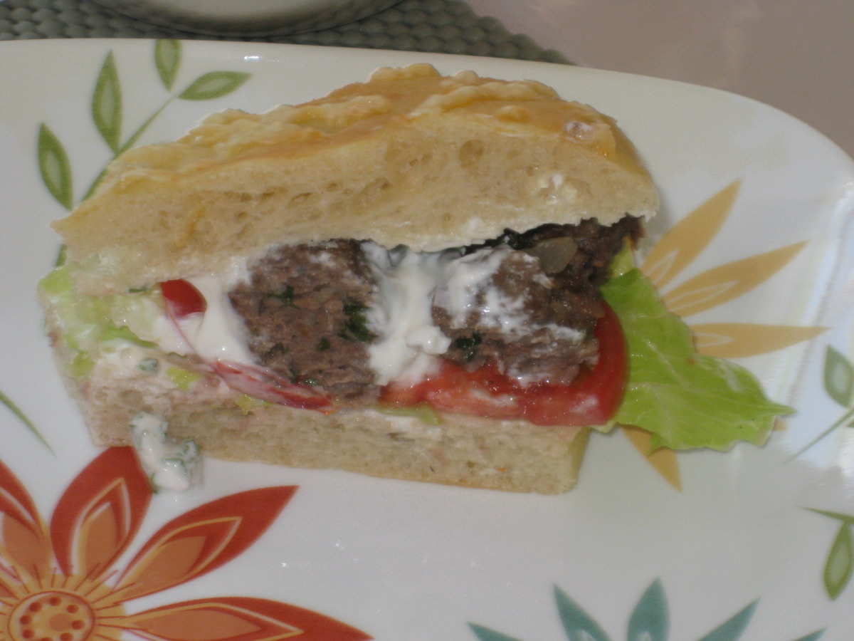 Turkish 'kofte' Sandwich