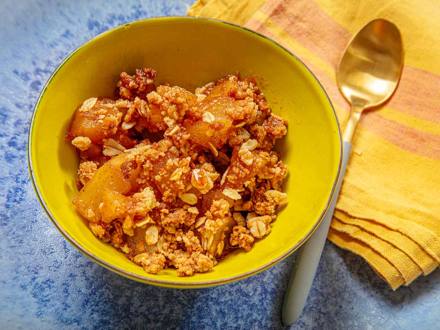 Microwave Apple Crisp for One
