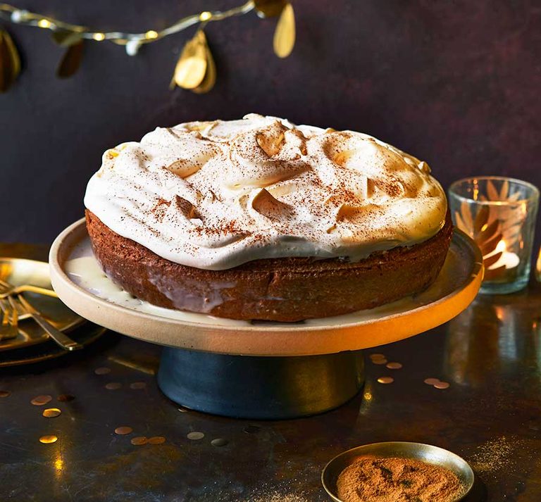Gingerbread tres leches cake