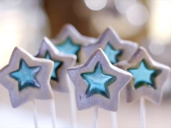 Stained Glass Cookie Wands