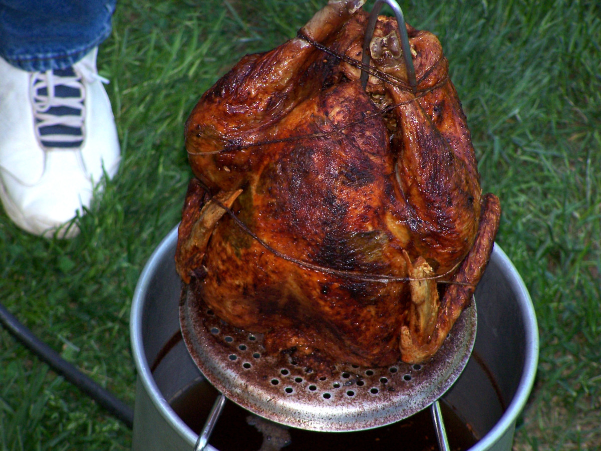 Apple and Tea Brine, Injected, Rubbed and Deep Fried Turkey