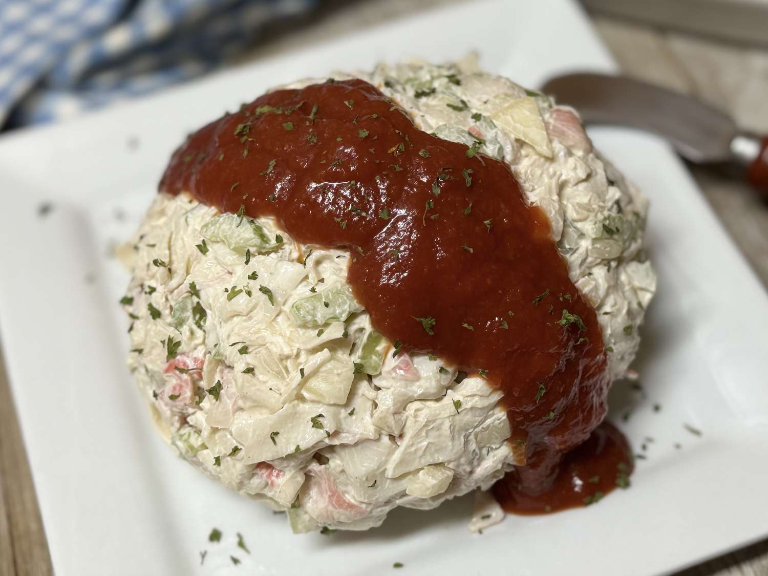 Devil Crab Cream Cheese Ball