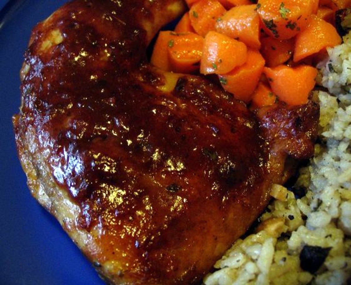 Grilled Chicken Breasts in Raspberry Vinegar Marinade