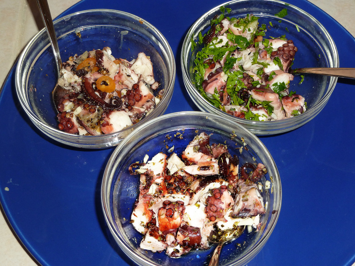 3 Kind Grilled Octopus