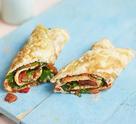 Omelette roll-up