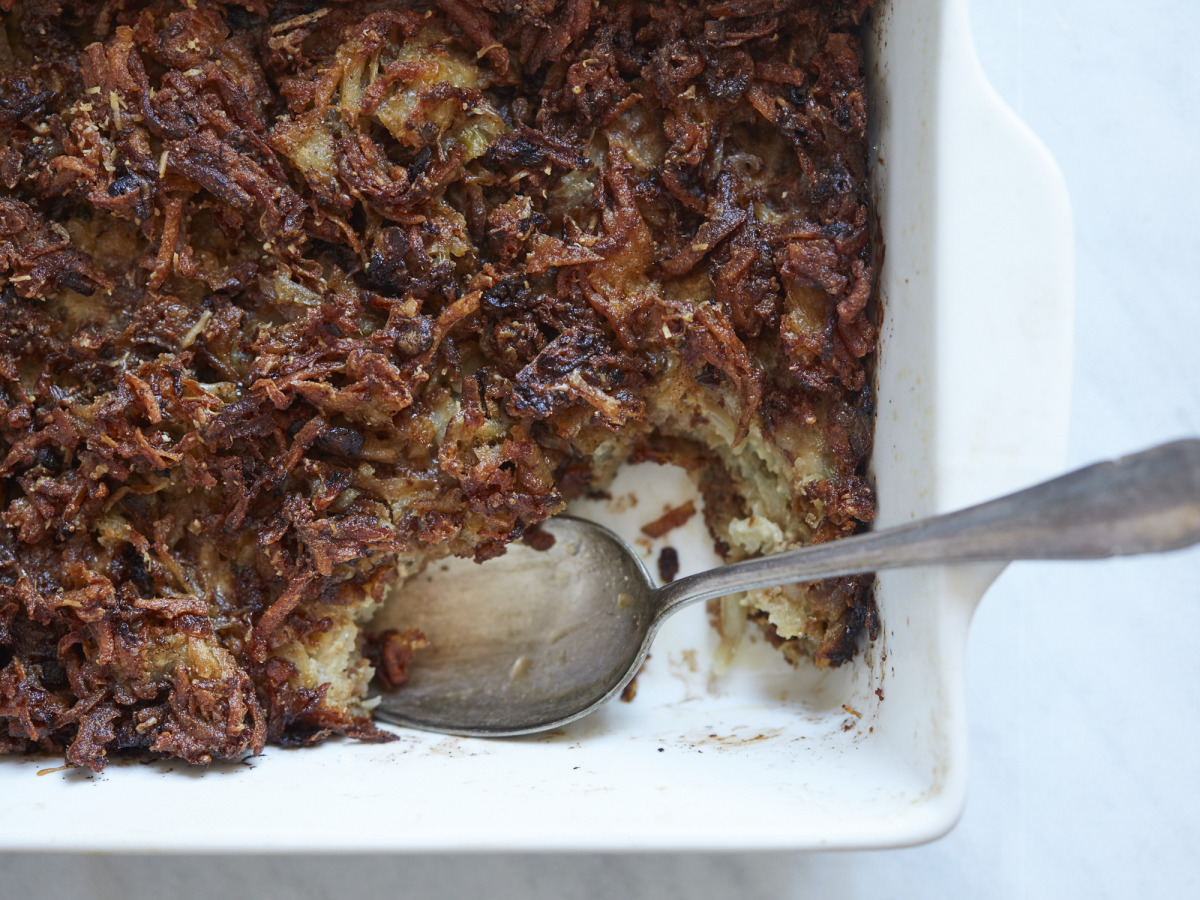 Cheesy Latke Kugel