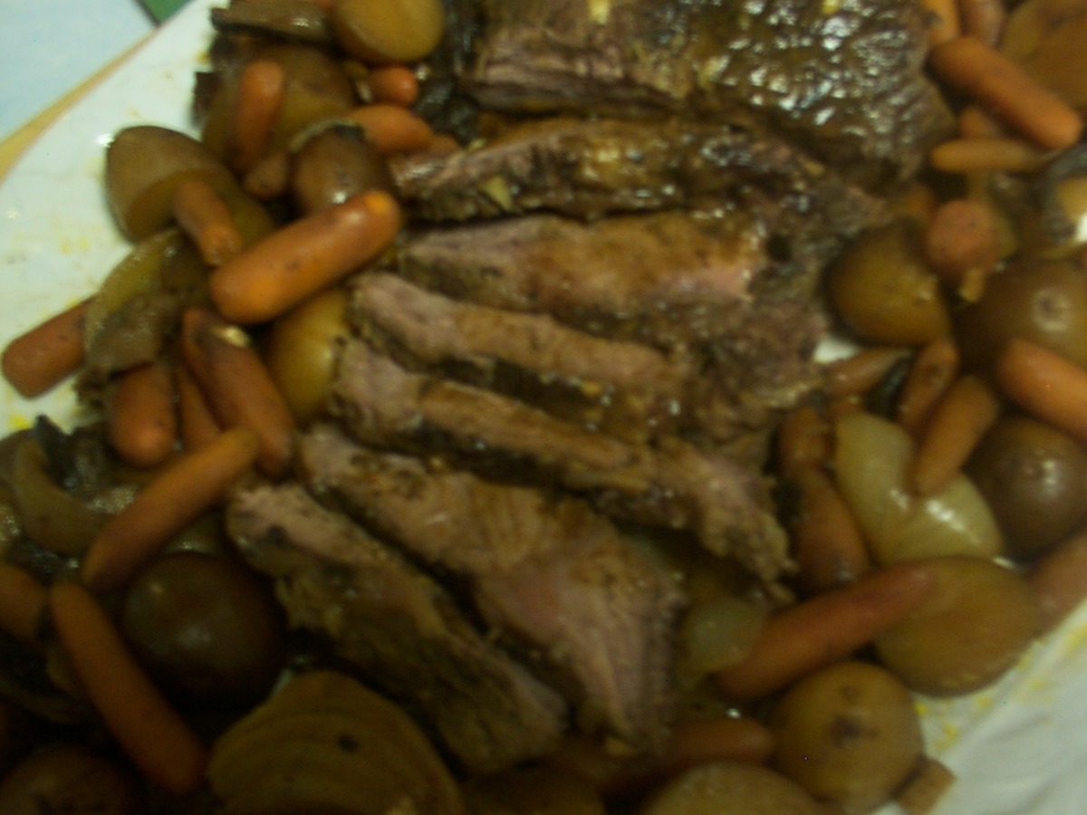 Crock Pot Roast Beef With Mushroom and Sun-Dried Tomato Gravy