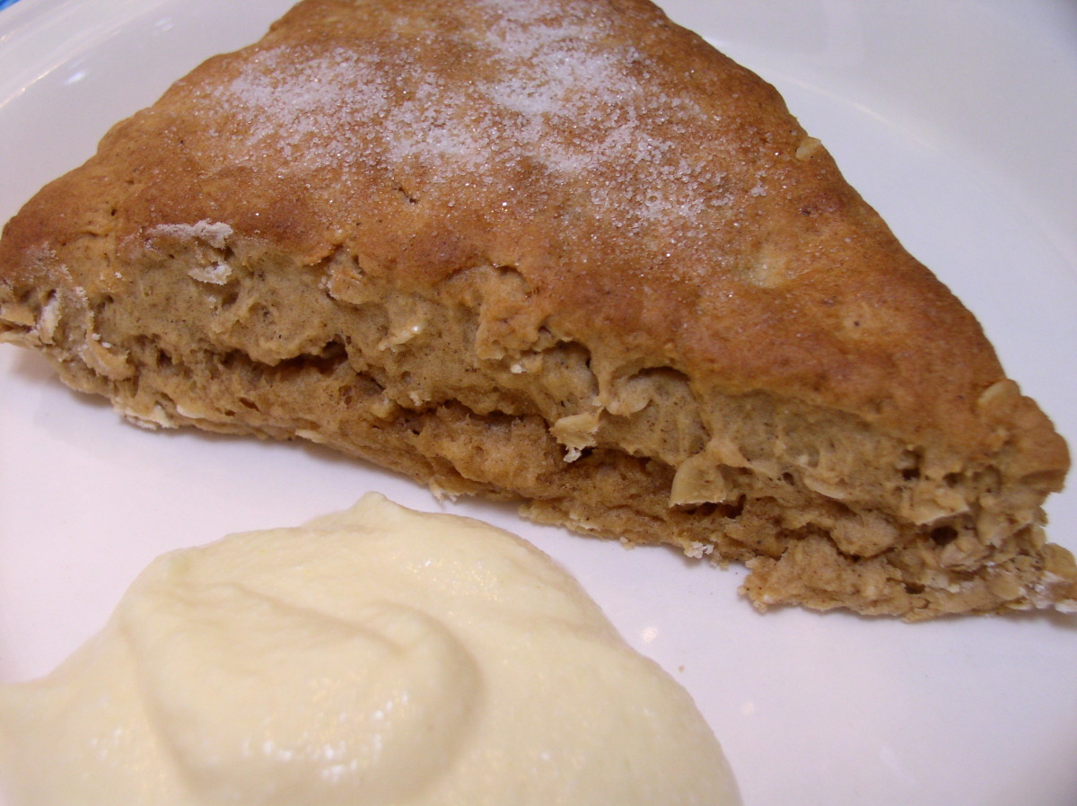 Gingerbread Scones with Lemon Breakfast Cream