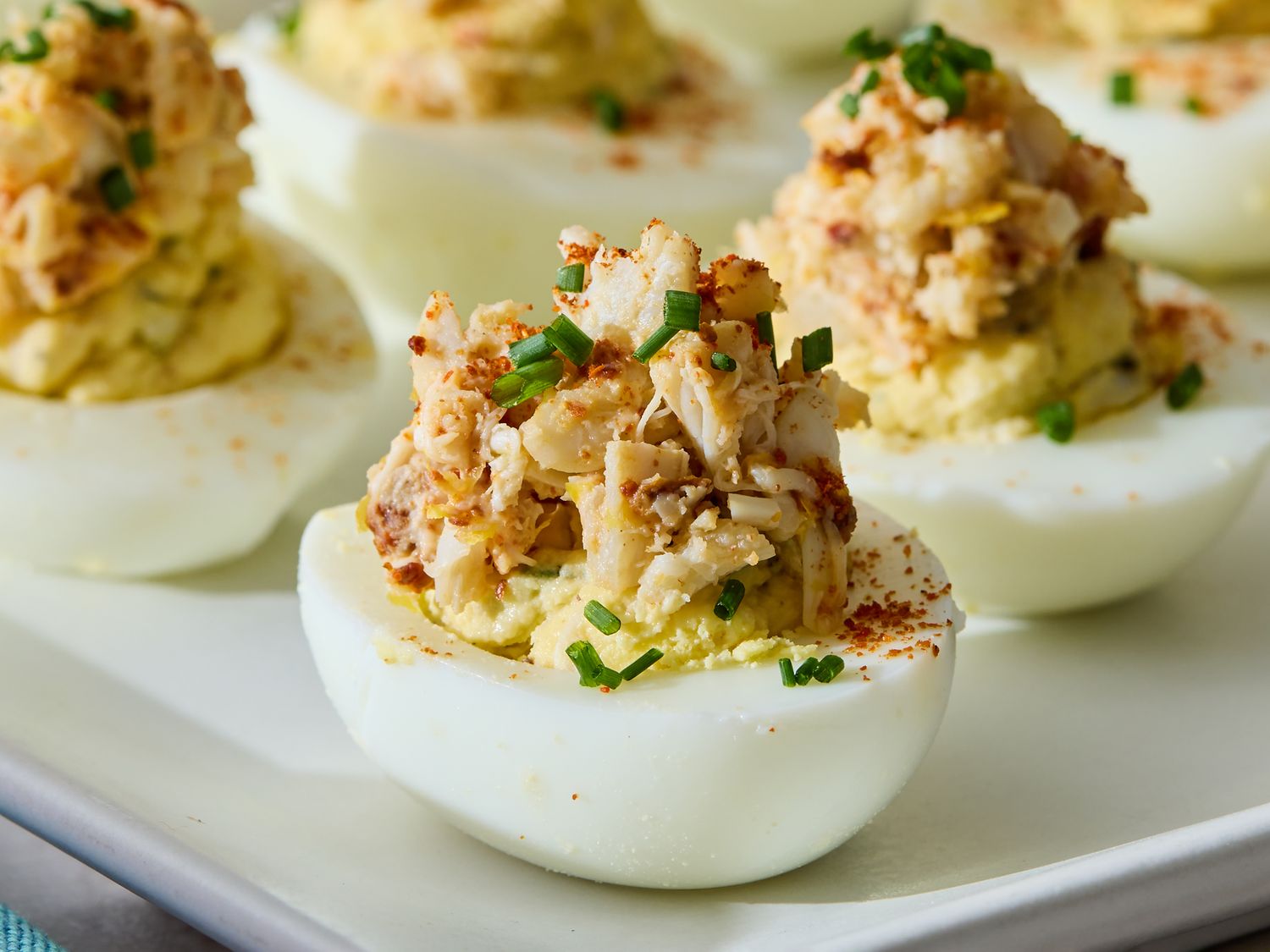 Crab-Stuffed Deviled Eggs