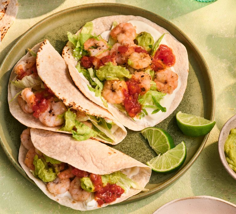 Salt & pepper prawn tacos