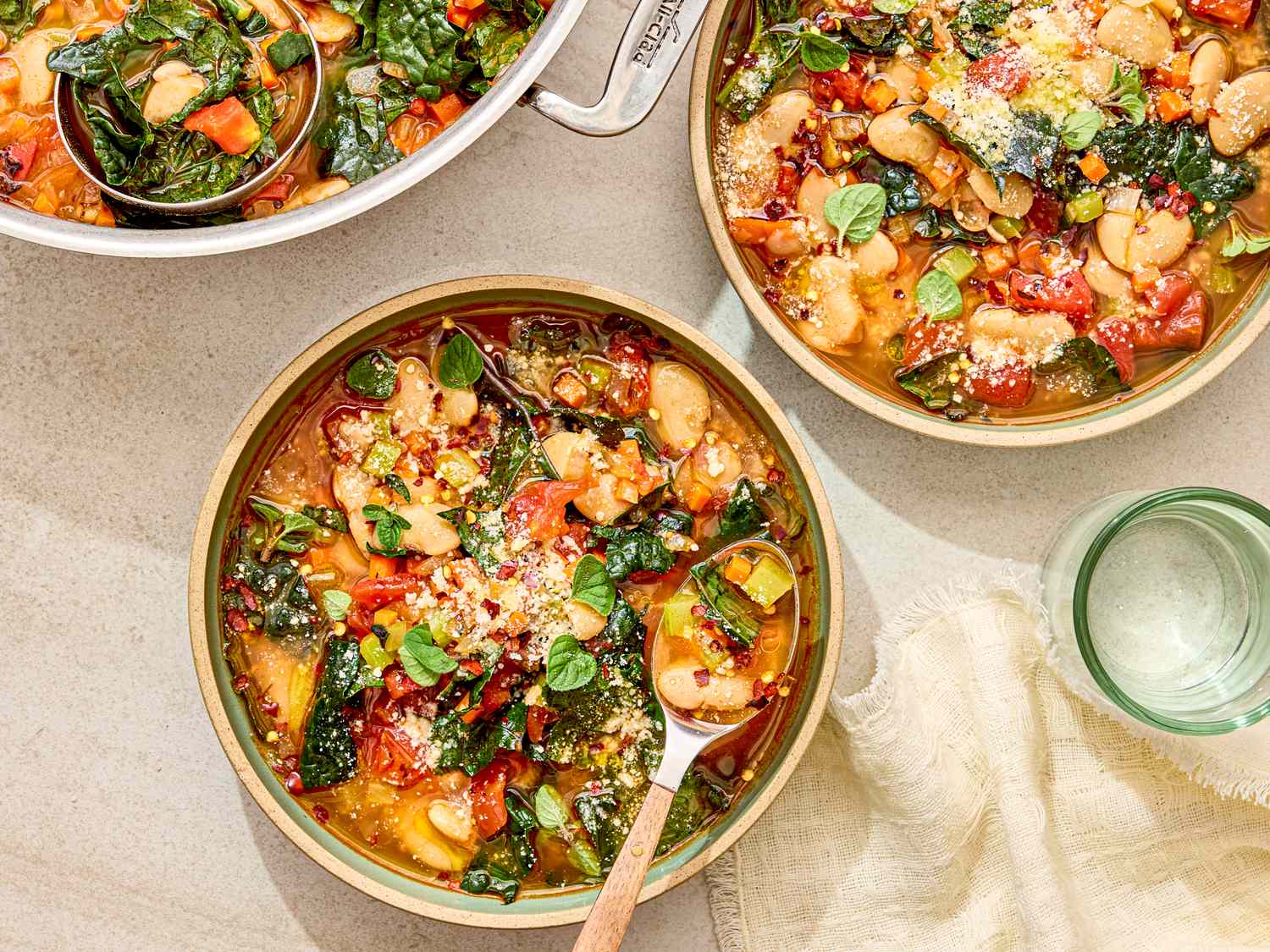 White Bean and Kale Soup with Fire-Roasted Tomatoes