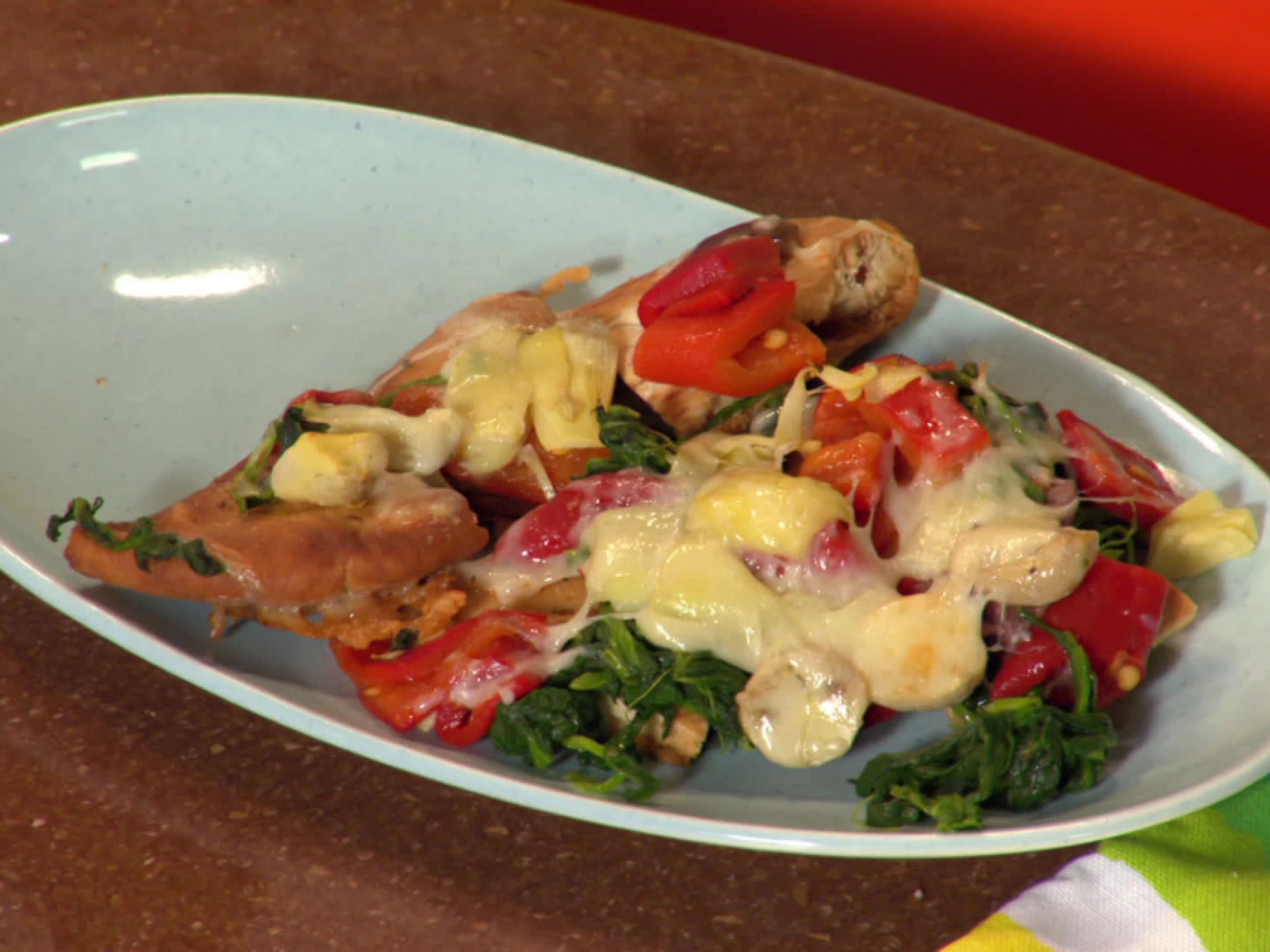 Rachael Ray's Antip-achos and Fish Stick Parm