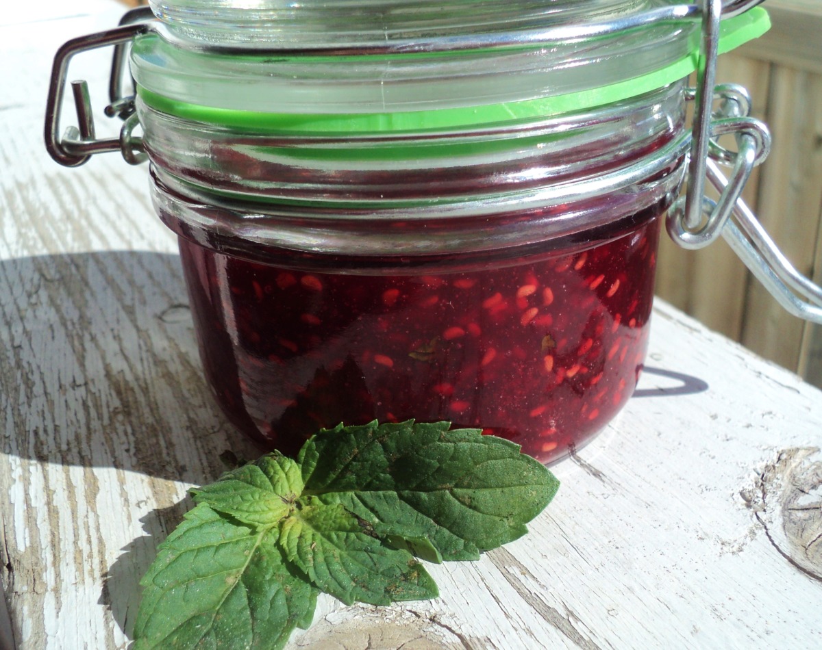 Nif's Quick Raspberry Mint Jam