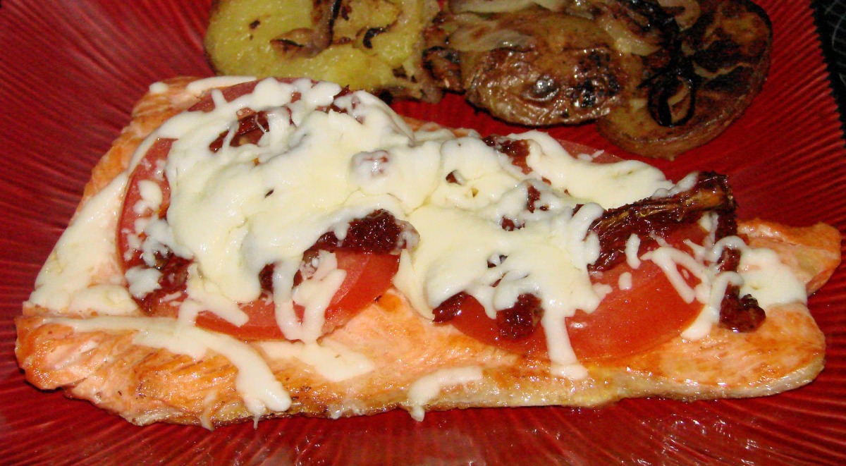 Salmon With Mozzarella