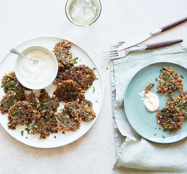 Za'atar & herb potato latkes