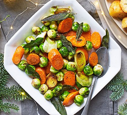 Brown-buttered winter vegetables