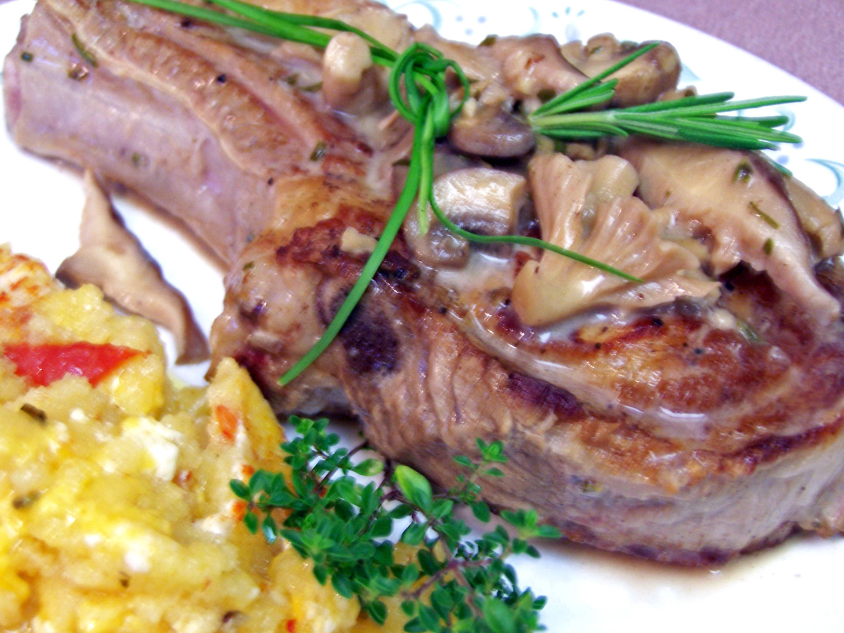 Tender Veal  in Herb Sauce