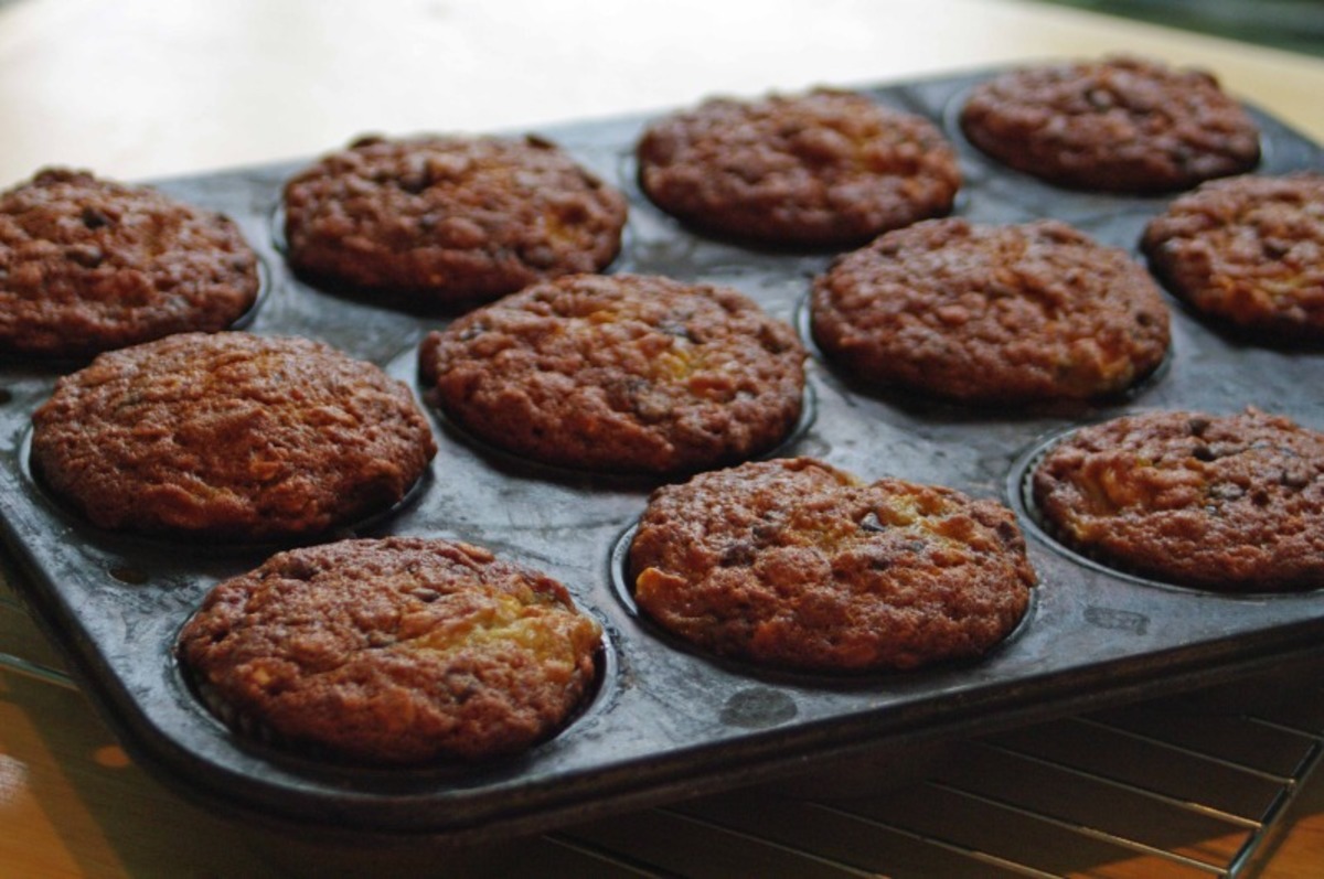 Chocolate Chip Banana Muffins