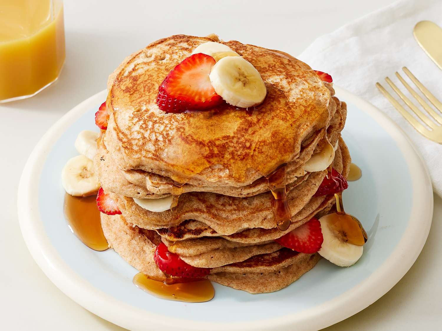 100% Whole Wheat Pancakes