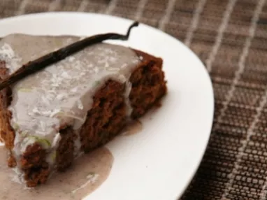 Ginger and Rum Cake with Vanilla-Lime Glaze