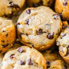 45 Calorie Mini Chocolate Chip Muffins