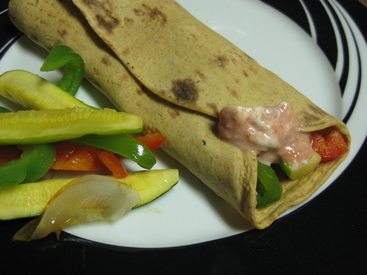 Bell Pepper-Zucchini Fajitas