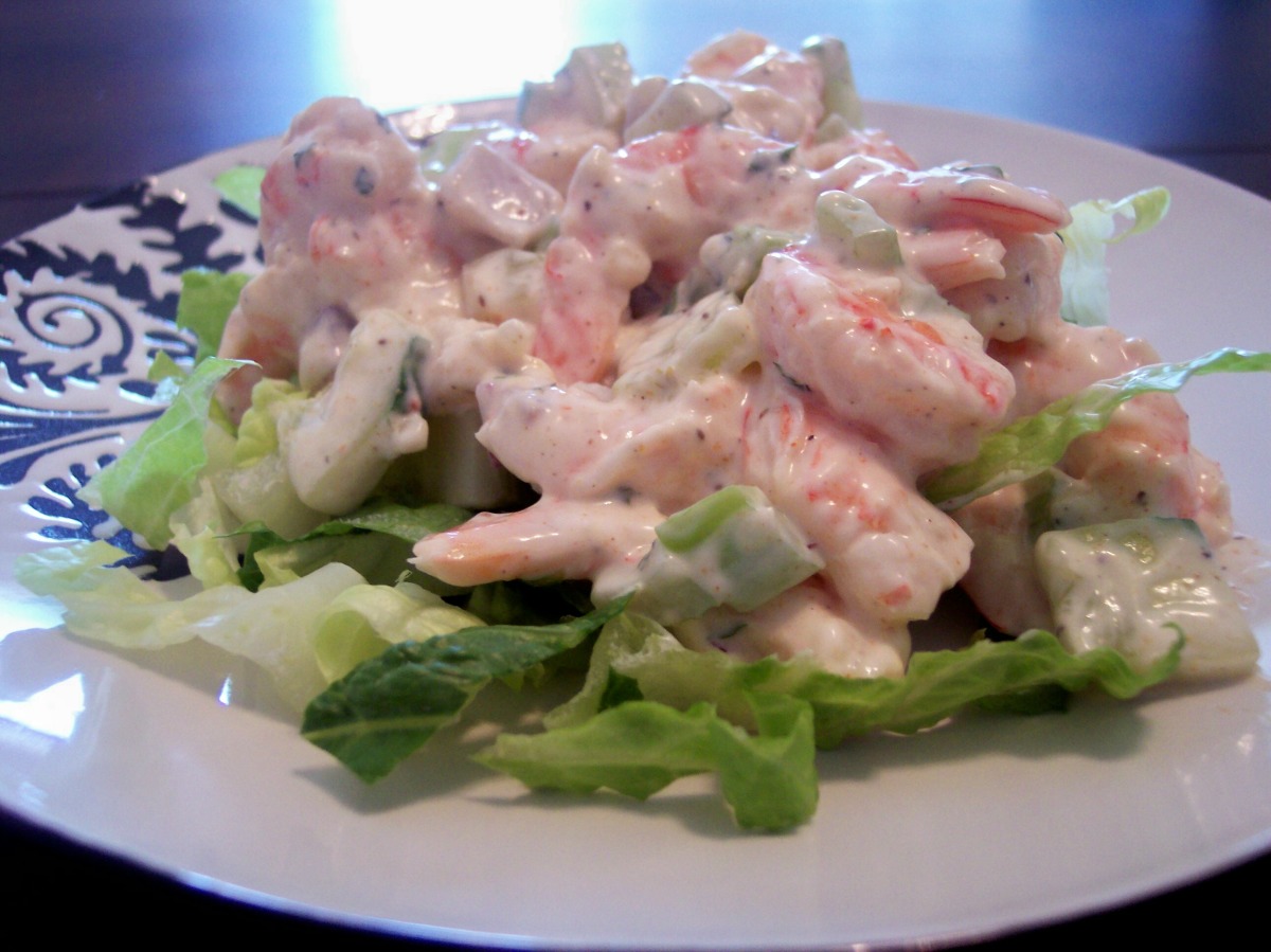 Low Carb Shrimp Salad with Aioli Mayonnaise