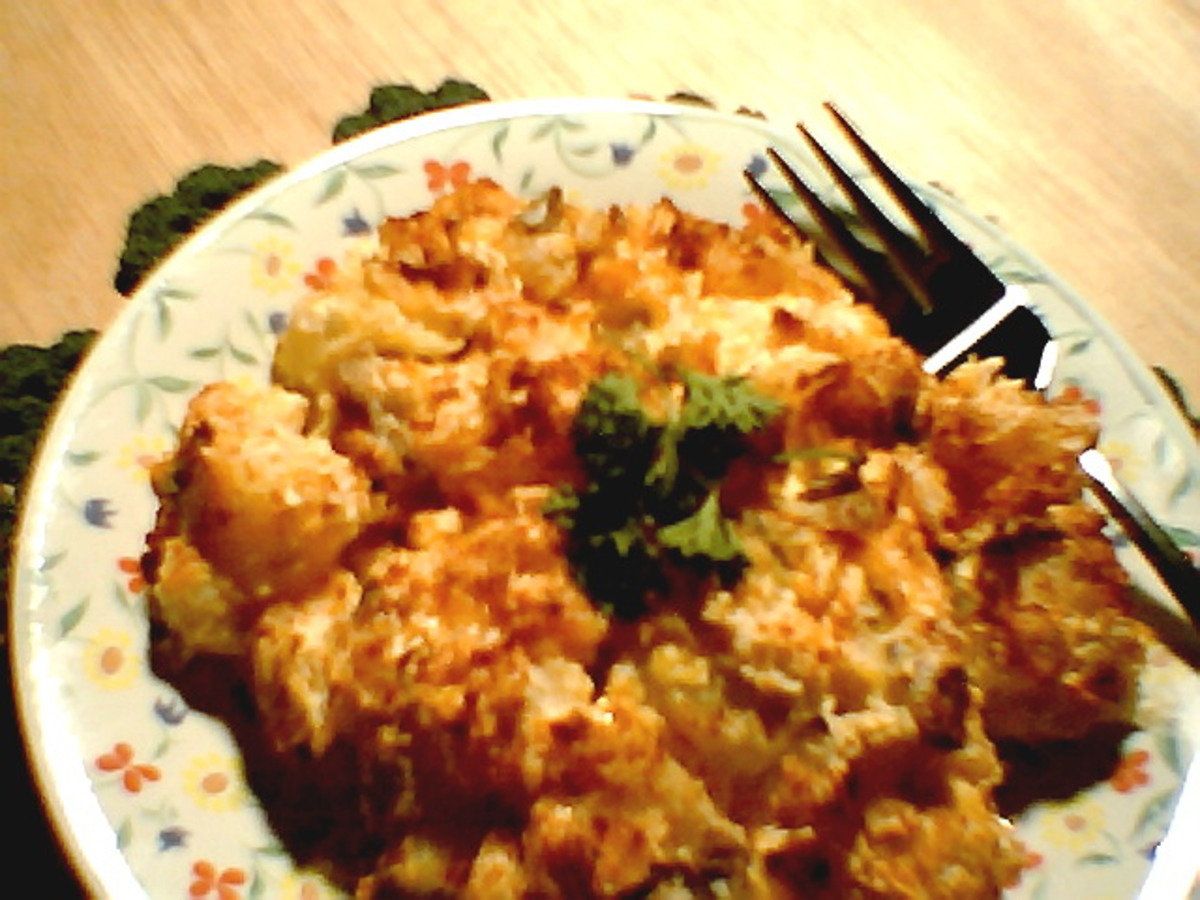 Sharp Cheddar Potato Bake