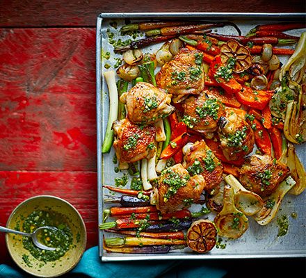 5-a-day chicken with kale and pistachio pesto