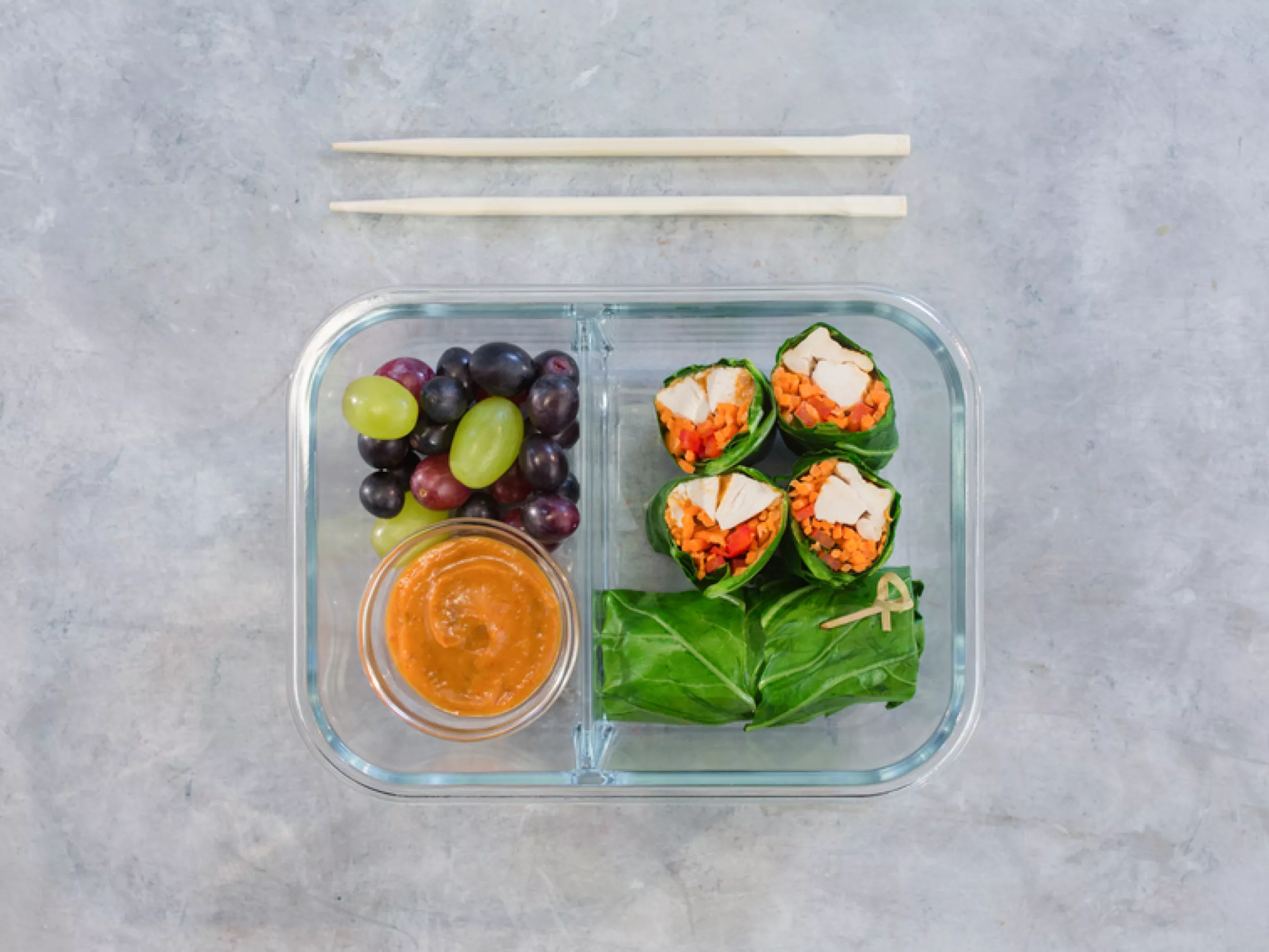 Thai Chicken Collard Wraps