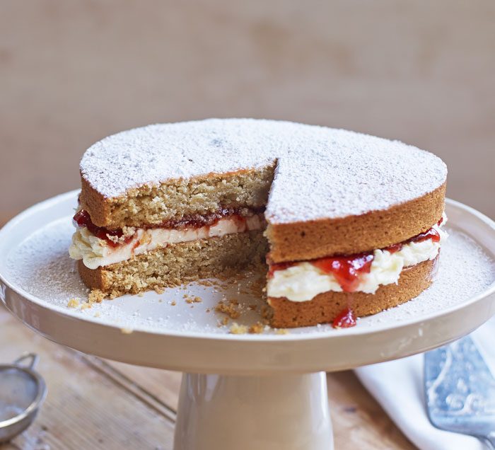 Vegan Victoria sponge cake