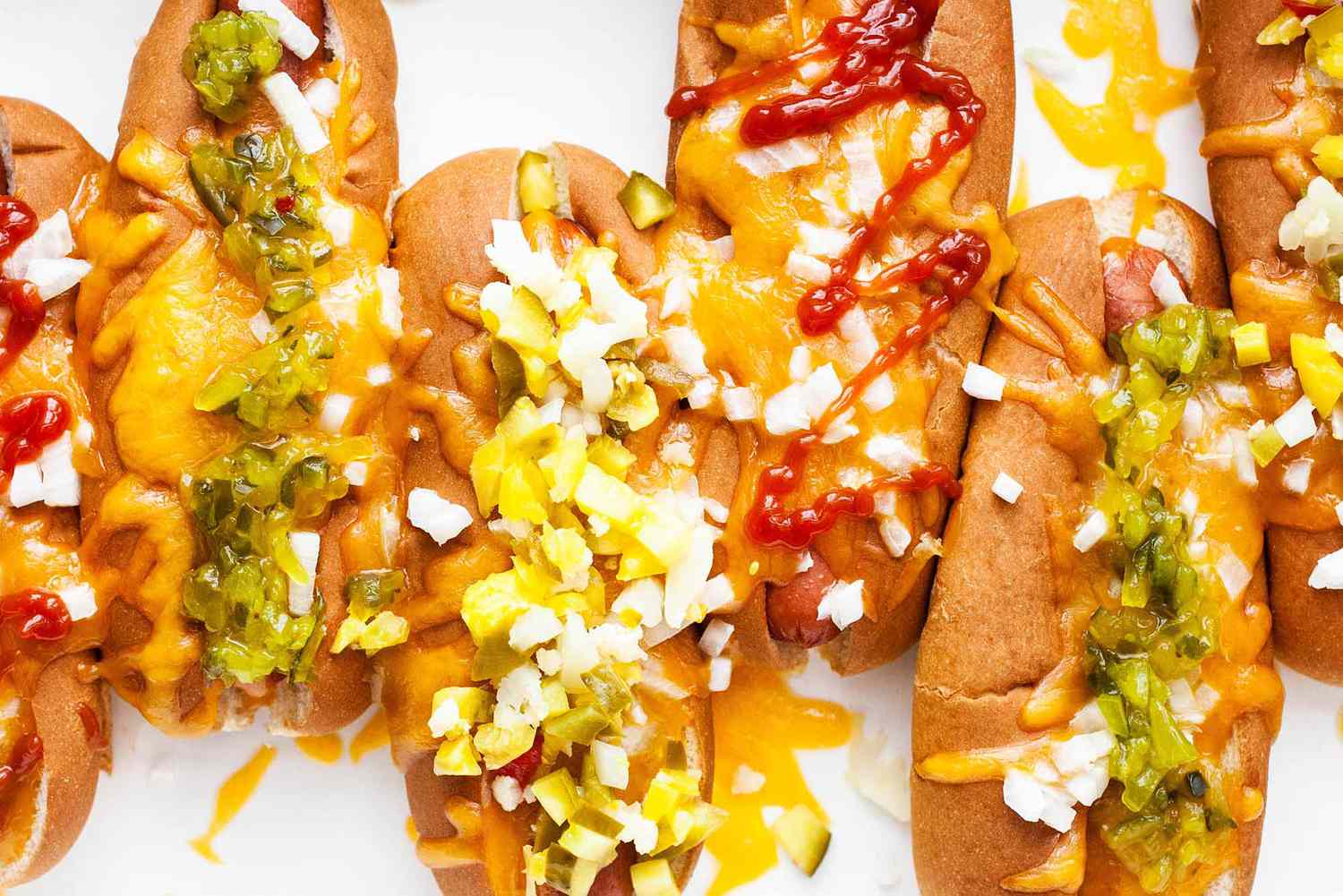 Cheesy Baked Hot Dogs