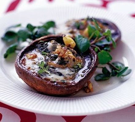 Cheesy Autumn Mushrooms