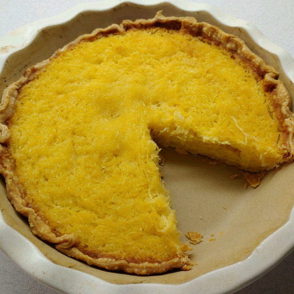 Mock Coconut Pie (Spaghetti Squash Pie)