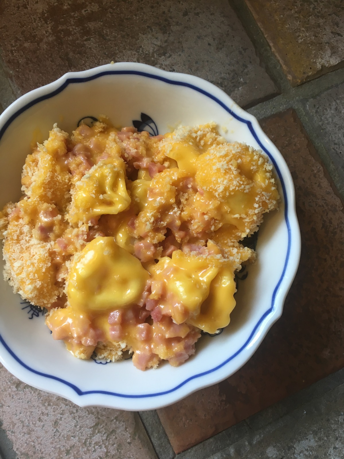 3 Cheese Tortellini With Baked Ham Bites