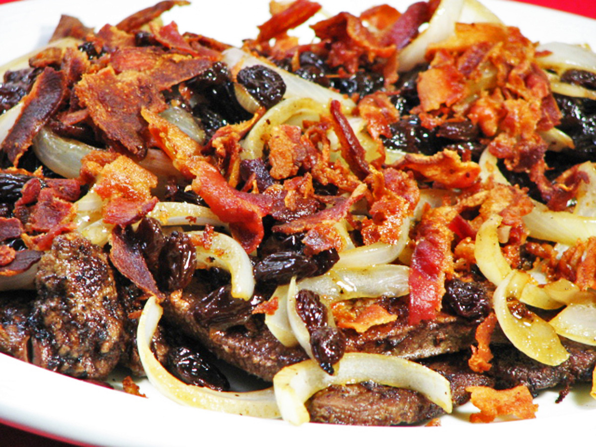 Brandied Calf Liver and Onions