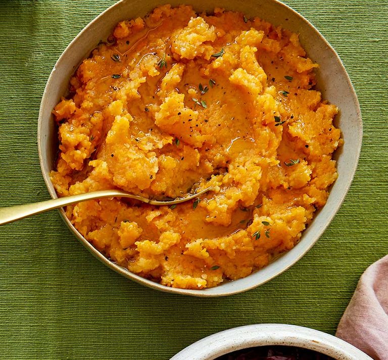 Carrot and Swede Mash with Brown Butter and Thyme