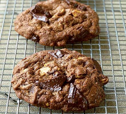 Peanut butter double chocolate chip cookies